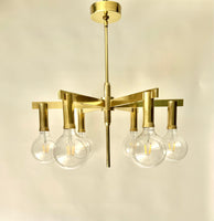 Arredoluce Six-Arm Chandelier