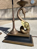 Vintage Pair Chapman Swan Lamps
