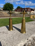 Jens Quistgaard, Pair of Dansk Brass Candlesticks JHQ