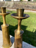 Jens Quistgaard, Pair of Dansk Brass Candlesticks JHQ
