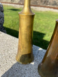 Jens Quistgaard, Pair of Dansk Brass Candlesticks JHQ