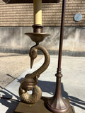Vintage Pair Chapman Swan Lamps