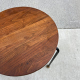 American Modern Walnut & Iron Stacking Tables