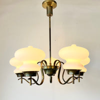 Angelo Lelii Arredoluce 5-Arm Chandelier 1950s