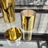 Italian Brass and Rosewood Coffee Set