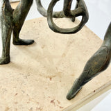 John Rhoden “Harlem Globetrotters” Bronze Sculpture