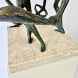 John Rhoden “Harlem Globetrotters” Bronze Sculpture