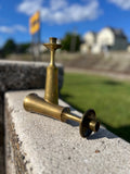 Jens Quistgaard, Pair of Dansk Brass Candlesticks JHQ