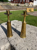 Jens Quistgaard, Pair of Dansk Brass Candlesticks JHQ