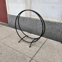 Midcentury Steel Ring Firewood Holder