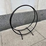 Midcentury Steel Ring Firewood Holder