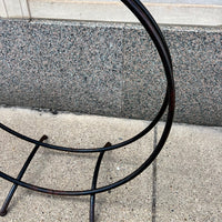Midcentury Steel Ring Firewood Holder