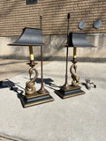 Vintage Pair Chapman Swan Lamps