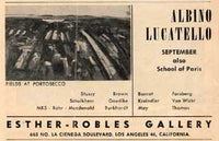 Albino Lucatello “Delta at Night” oil on canvas 1958