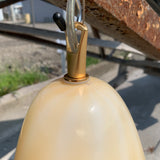 Large Vistosi Italian Glass Pendant Lamp