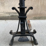 Industrialist Pair of Andirons