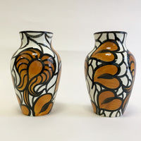 Matching Pair of Earthenware Vases by Schramberger