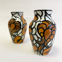 Matching Pair of Earthenware Vases by Schramberger