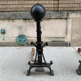 Industrialist Pair of Andirons